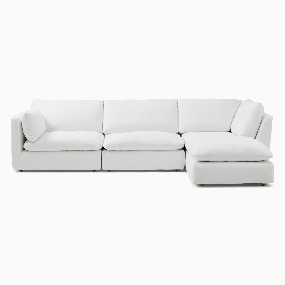Hampton Modular 4-Piece Chaise Sectional (125") | West Elm (US)