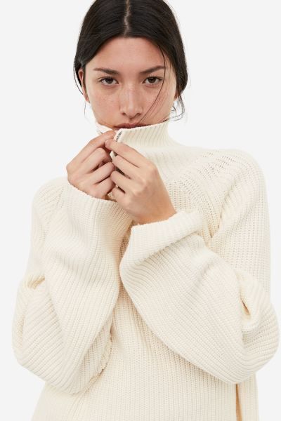 Rib-knit Half-zip Sweater | H&M (US + CA)