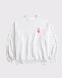 Women's Diet Coke Graphic Oversized Sunday Crew | Women's Tops | Abercrombie.com | Abercrombie & Fitch (US)