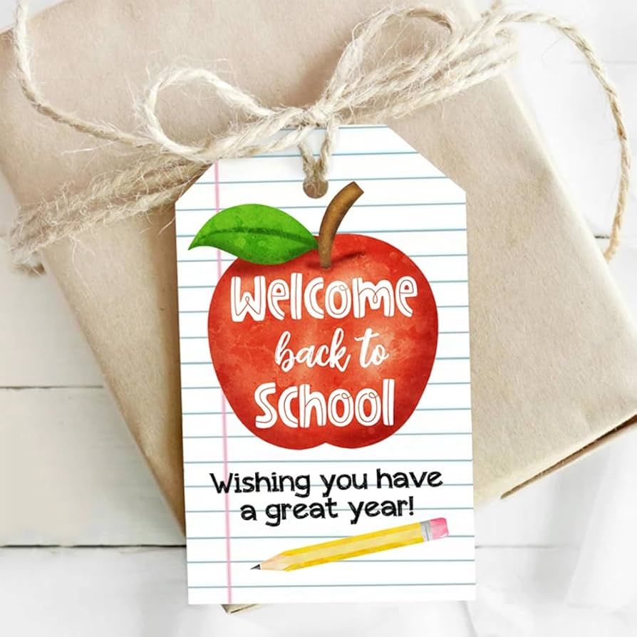 Welcome Back to School Gift Tags for Students Teachers Gifts, First Day of School Gifts Decoratio... | Amazon (US)