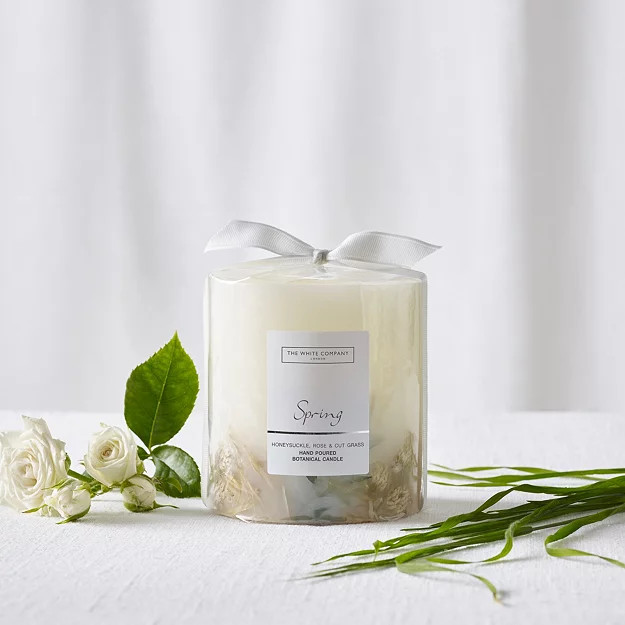 Spring Botanical Candle – Medium | The White Company UK & ROW