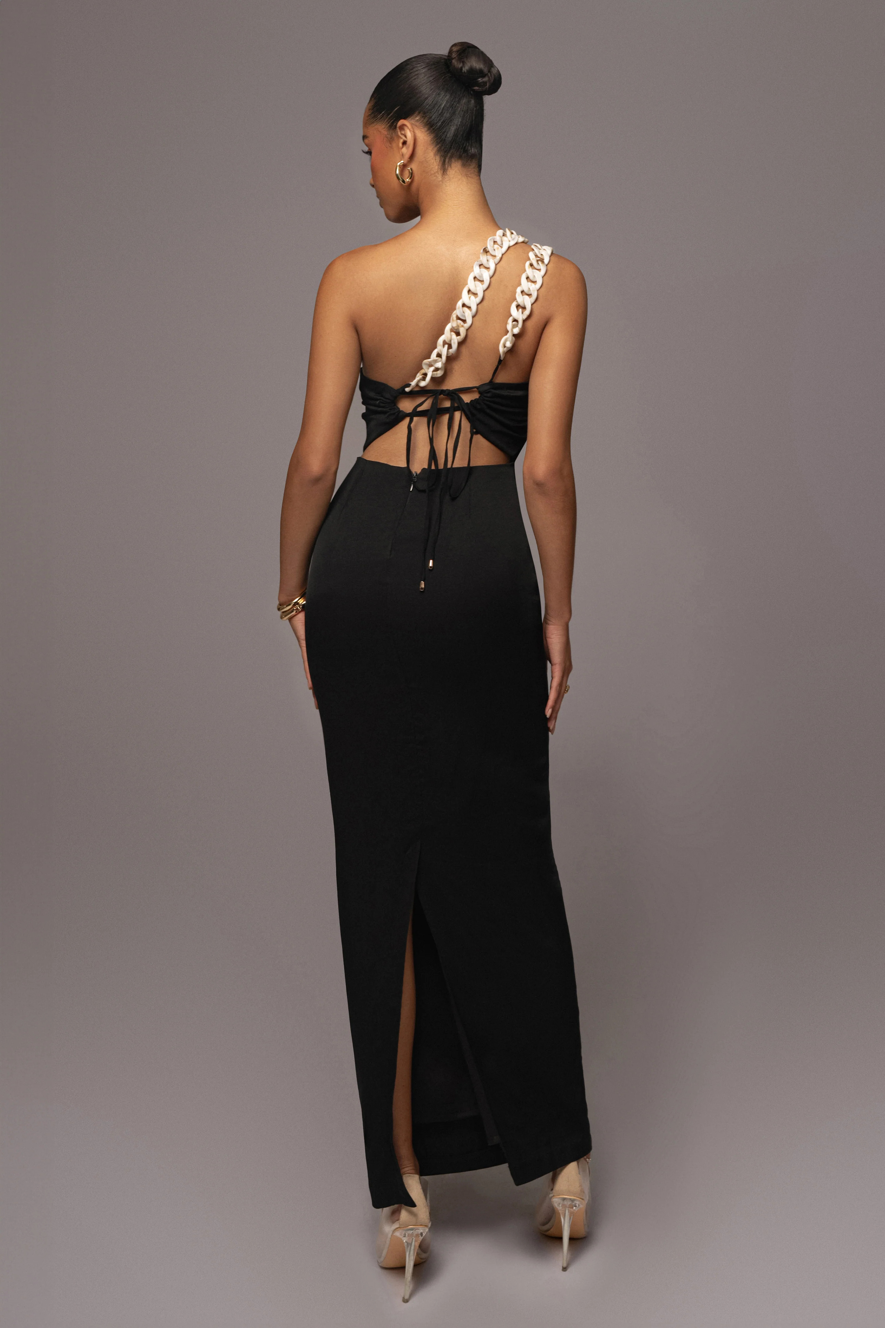 Black Luxury Living Maxi Dress XS | JLUXLABEL