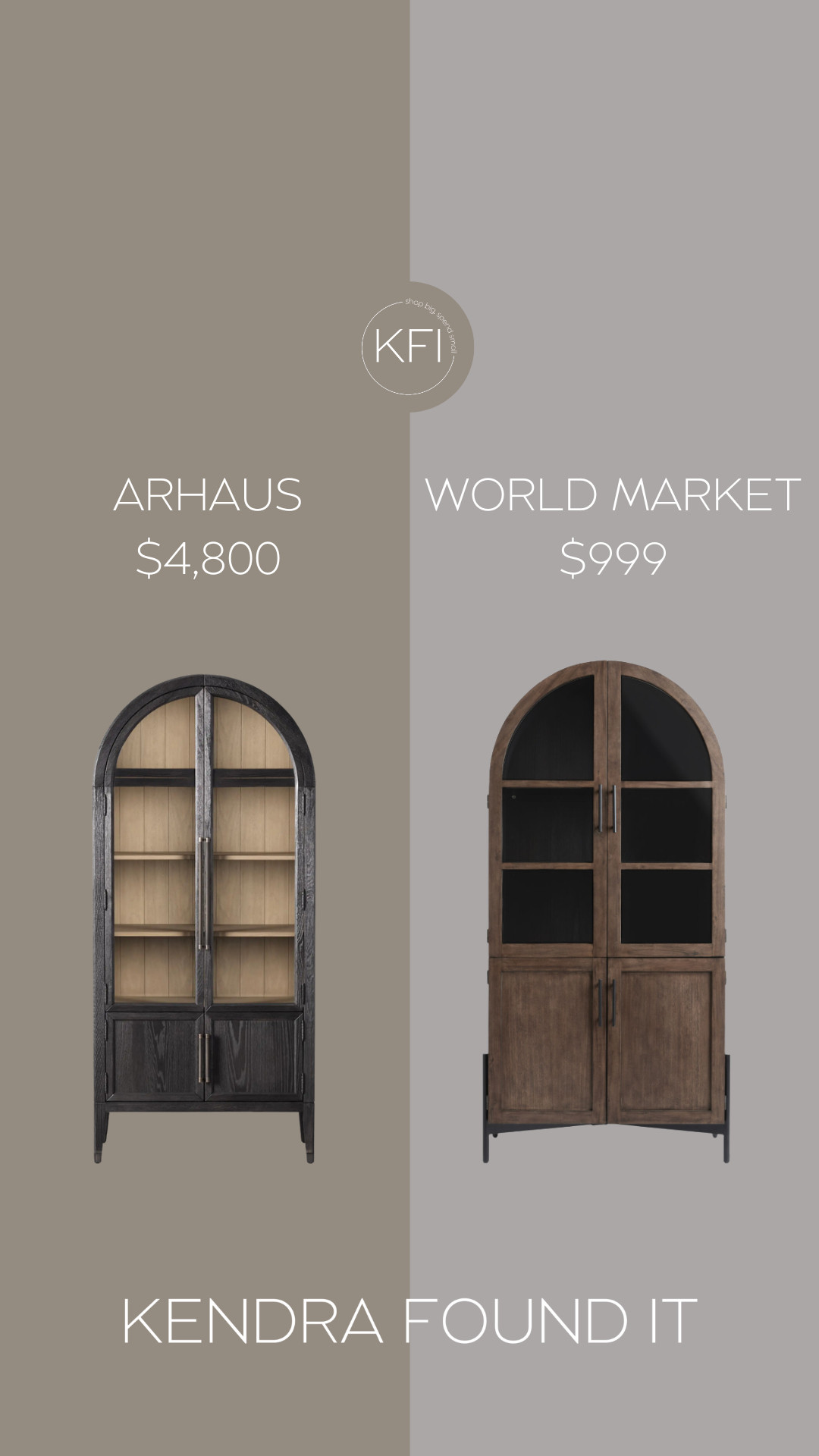 If you’ve had your eye on the $4,800 Arhaus Hattie Glass Cabinet but couldn’t justify the splurge—this $999 World Market version is giving the same designer look for a fraction of the price. From the arched silhouette to the wood tone and dramatic glass doors, this piece brings major high-end energy to your space… without blowing the budget.

Whether you're styling it with books, ceramics, or barware, this cabinet is perfect for modern organic interiors, transitional homes, or anyone decorating on a budget. It’s elegant, versatile, and a serious steal compared to the original.

✨ Budget-friendly
✨ Quiet luxury vibes
✨ Neutral and timeless
✨ Ideal for dining rooms, offices, or living spaces

Tap to shop this look-for-less find before it sells out again! 

 #LTKHome #LTKSaleAlert