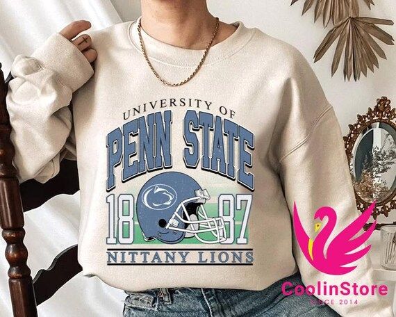 Custom Your City, Vintage University of Penn State 1887 Crewneck Sweatshirt, Football Penn State ... | Etsy (US)