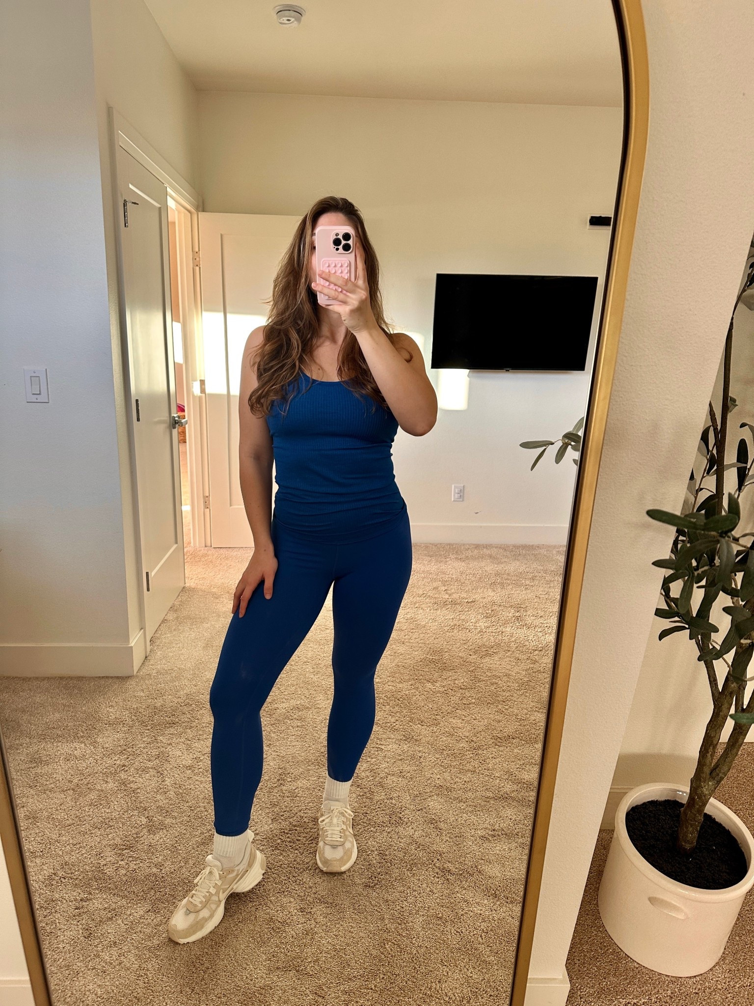 Blue workout sets are my weakness 💙 obsessed with this new color from Lululemon; Galactic Cobalt 

Top size 8 (I size up for the built in bra)
Leggings size 6 

New Arrivals, Lululemon Activewear, Spring Outfit Idea, Mom Fit, Royal Blue , Lululemon Leggings 

#LTKFamily #LTKFindsUnder100 #LTKActive