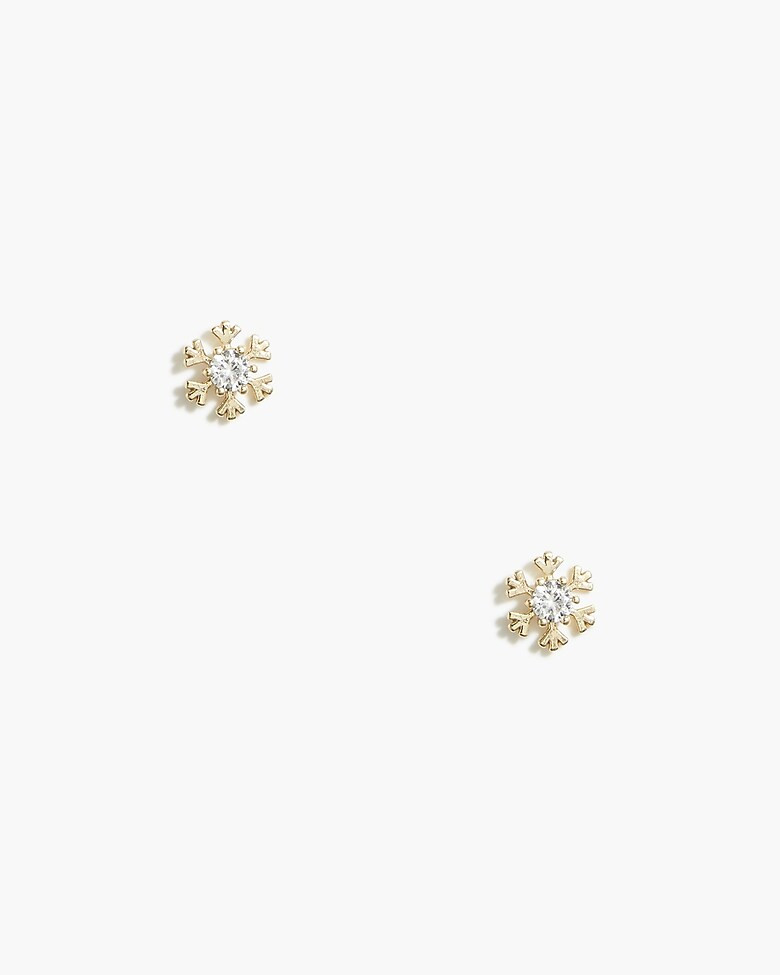 Snowflake stud earrings | J.Crew Factory