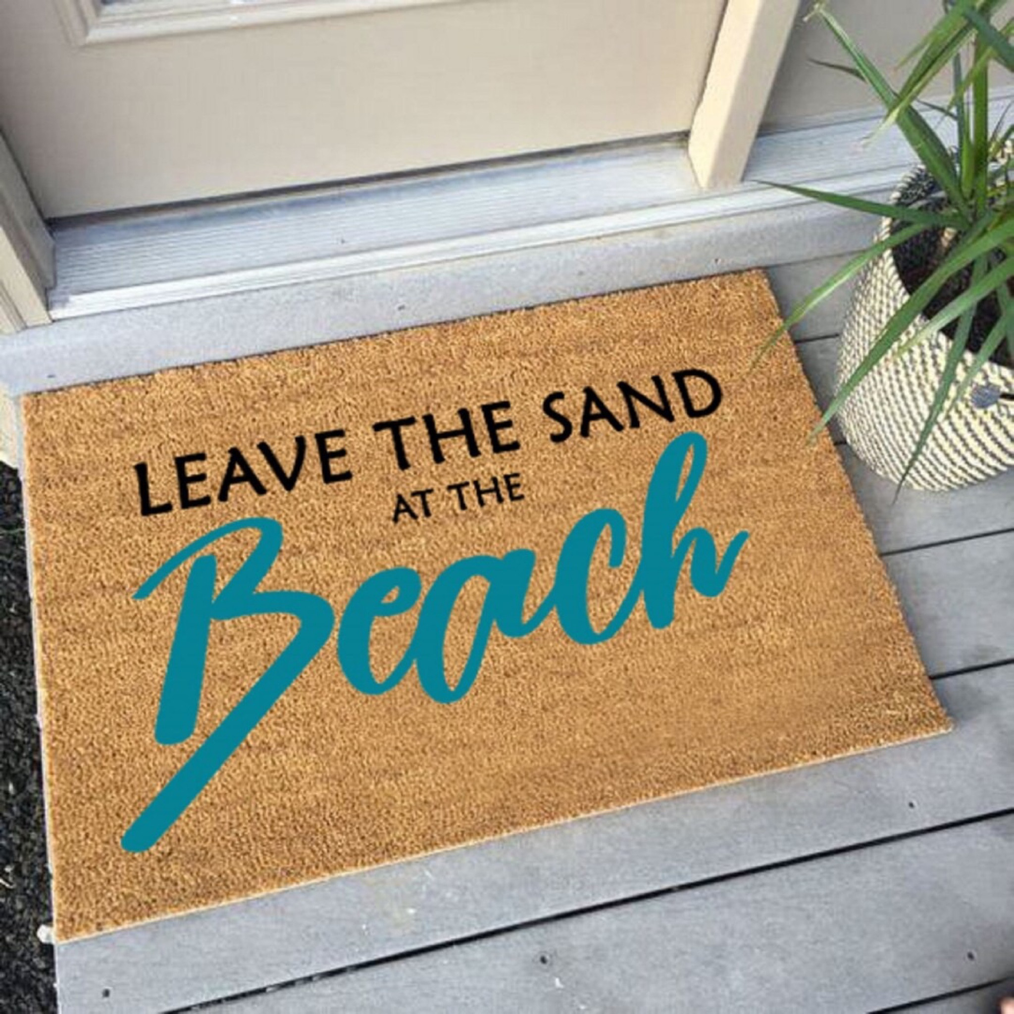 Leave the Sand at the Beach Doormat - Beach Gift - Beach Welcome Mat - Beach House - Funny Doormat - Funny Welcome Mat - Summer Doormat Art

#LTKhome #LTKFind #LTKSeasonal