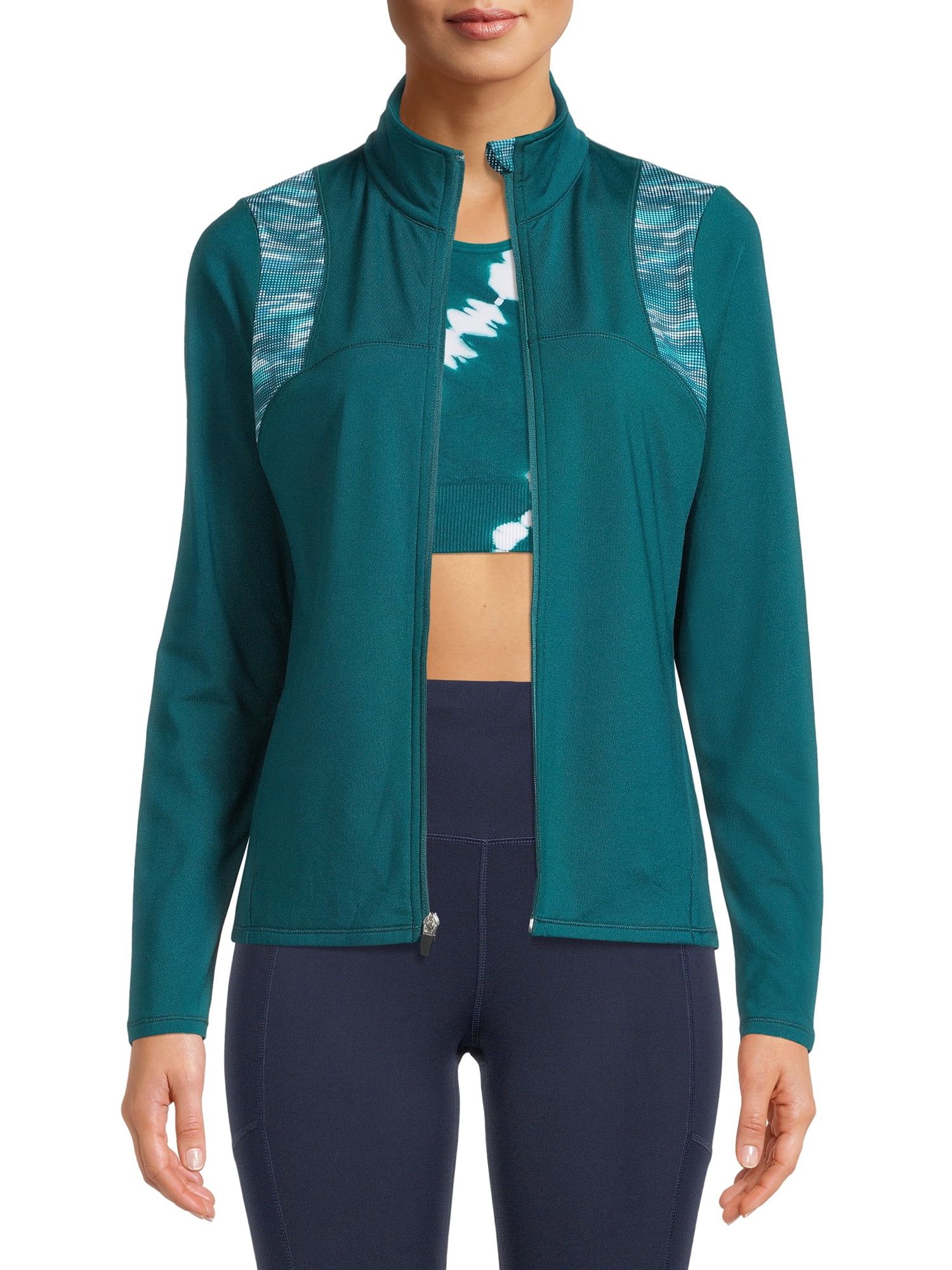 Avia Women’s Performance Zip-Up Reflective Jacket | Walmart (US)