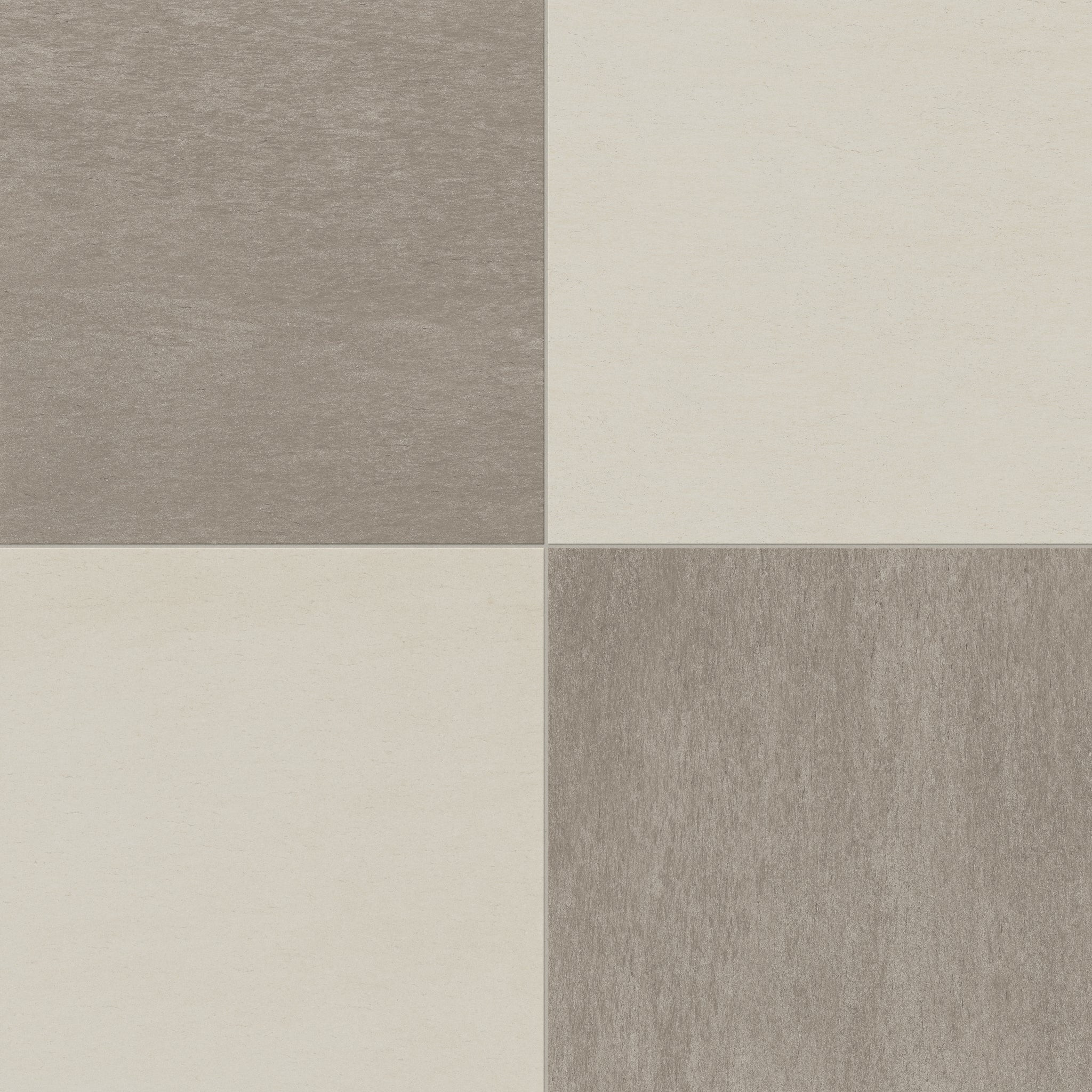 Brody 24x24 Checkerboard Matte Porcelain Tile in Sand and Sienna | Edward Martin