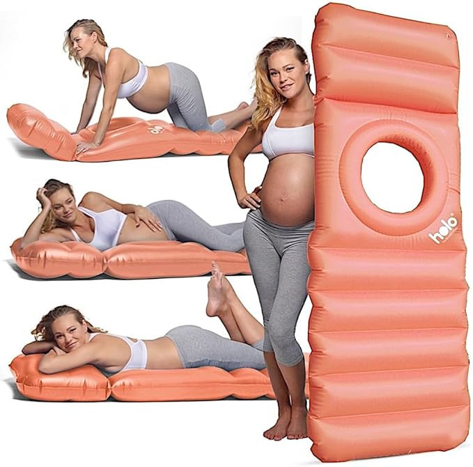 HOLO The Original Inflatable Pregnancy Pillow - Full Body Maternity Airbed/Float with Hole for Tu... | Amazon (US)