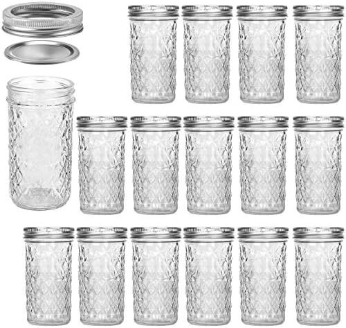 Ball Regular Mouth 16-Ounces Mason Jar with Lids and Bands (12-Units), 12-Pack, AS SHOWN | Amazon (US)
