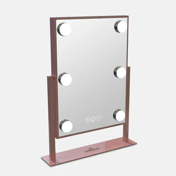 Dormify Tri-tone LED Light Vanity Mirror | Dorm Essentials - Rose Gold - Dormify | Dormify