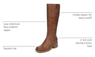 Dr. Scholl's Shoes Women's Joplin Knee High Boots, Comfortable Western Boot | Amazon (US)