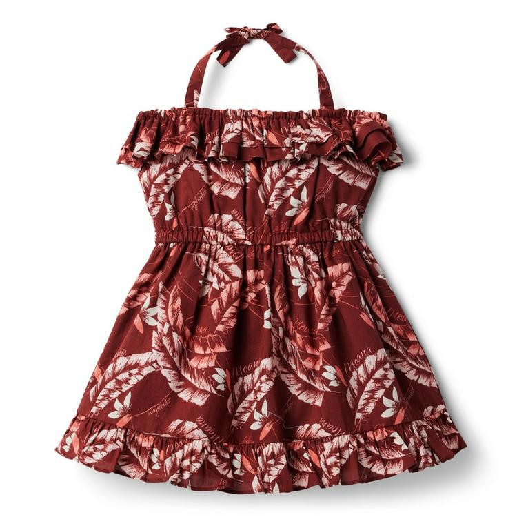 Disney Moana Island Leaf Halter Dress | Janie and Jack