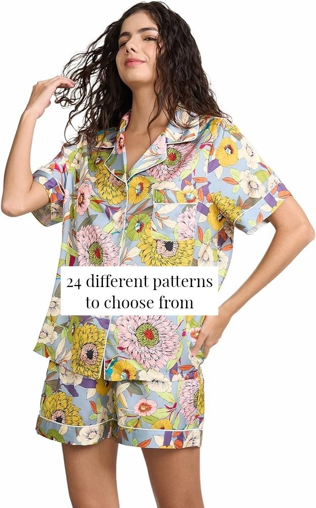 Great pajama set…you just have to choose which pattern! This was not easy for me. 🫶🏼 10 out of 10 Long and Short sets available. I wear a Medium  

#LTKTravel #LTKMothersDay #LTKootd