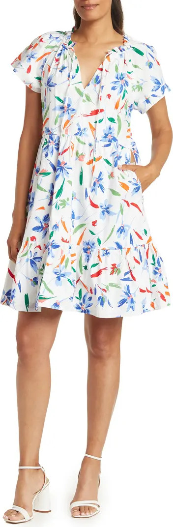 Maggy London Floral Print Poplin Minidress | Nordstromrack | Nordstrom Rack