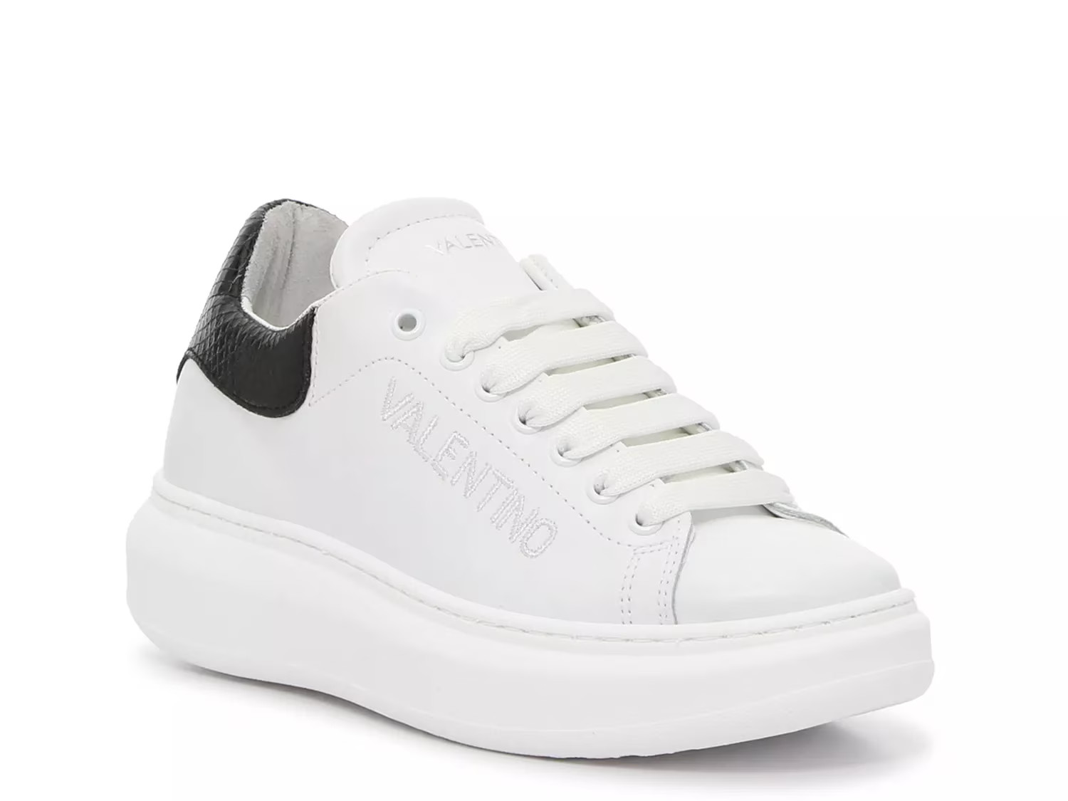 Valentino by Mario Valentino Fresia Sneaker | Women's | White/Black | Size 9.5 | Sneakers | Platform | DSW