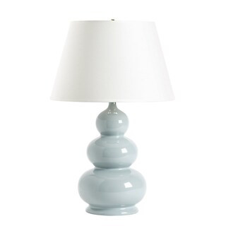 SK Triple Gourd Lamp with Ceramic & White Linen Shade | Ballard Designs, Inc.