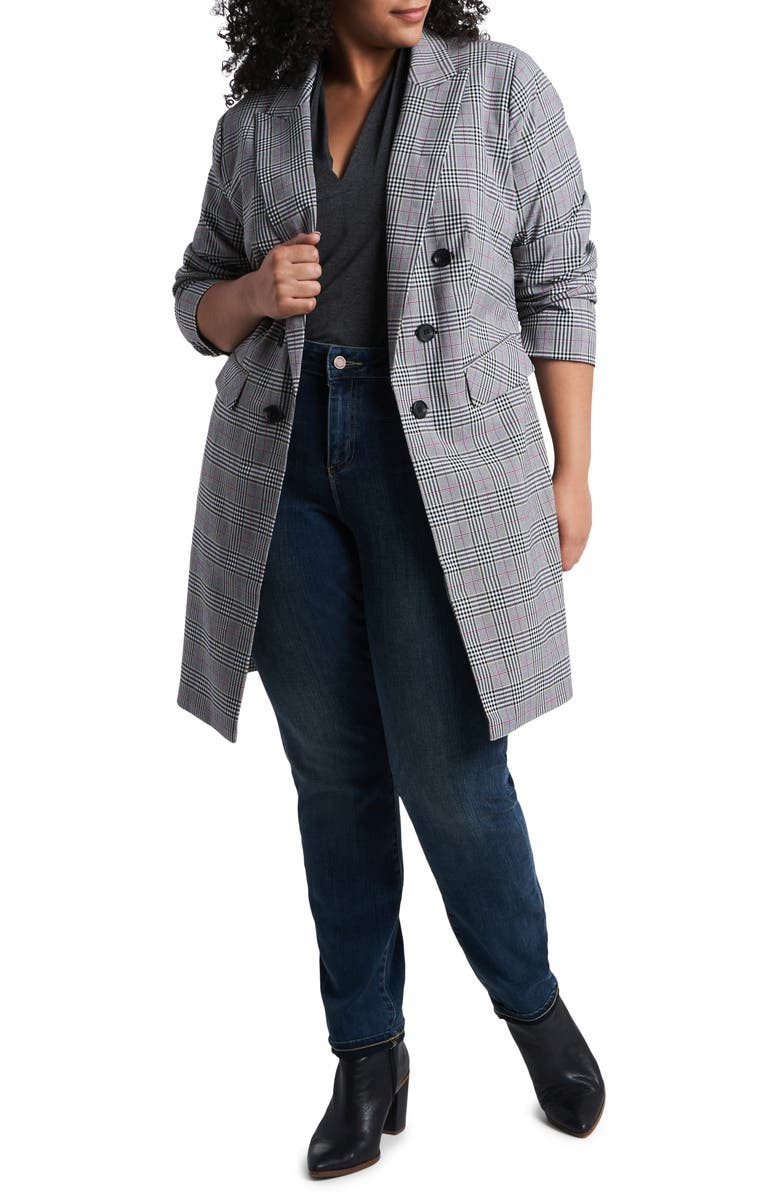 Ruched Sleeve Longline Blazer | Nordstrom | Nordstrom