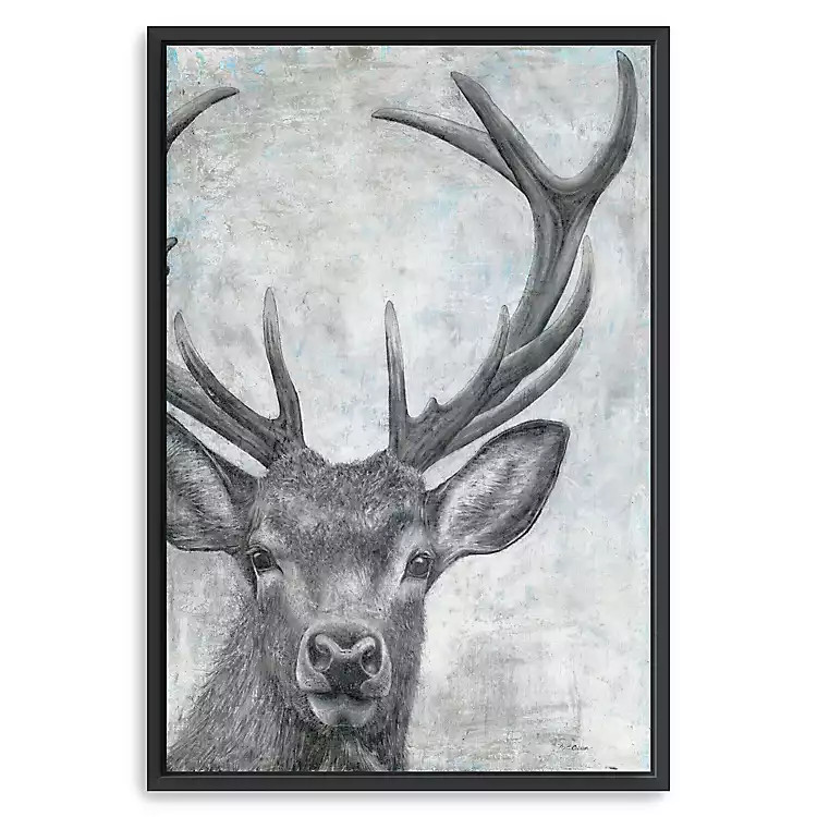 Portrait of a Deer Framed Giclee Canvas Art Print | Kirkland's Home