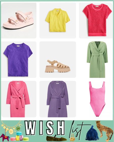 Wish list - Tory Burch sandals, Max Mara coats in the prettiest spring colors, j crew tops, raffia fisherman sandals



#LTKSeasonal #LTKstyletip #LTKfindsunder100