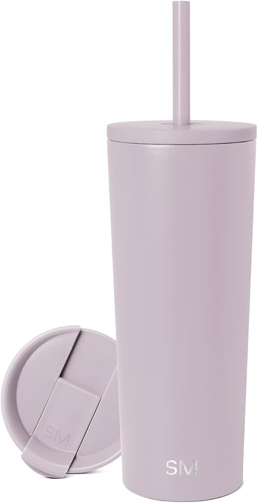 Simple Modern Insulated Tumbler with Lid and Straw | Iced Coffee Cup Reusable Stainless Steel Wat... | Amazon (US)