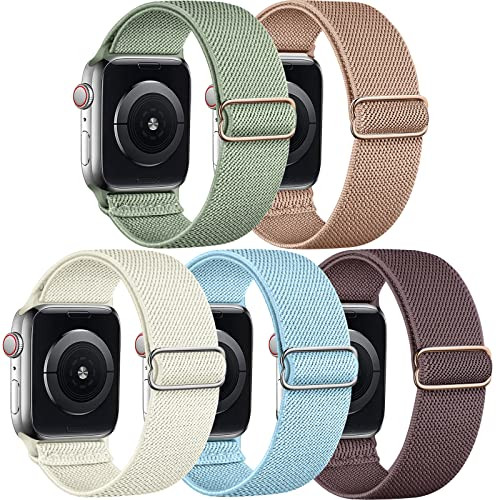 Cangroo Unisex Stretchy Nylon Apple Watch Band - Multiple Colors, 4.5-9.5 Inches | Amazon (US)
