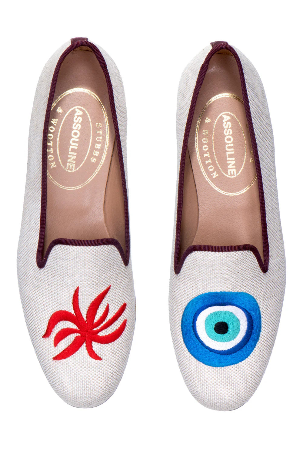 Assouline Mykonos to Ibiza Slipper in Flax | Over The Moon