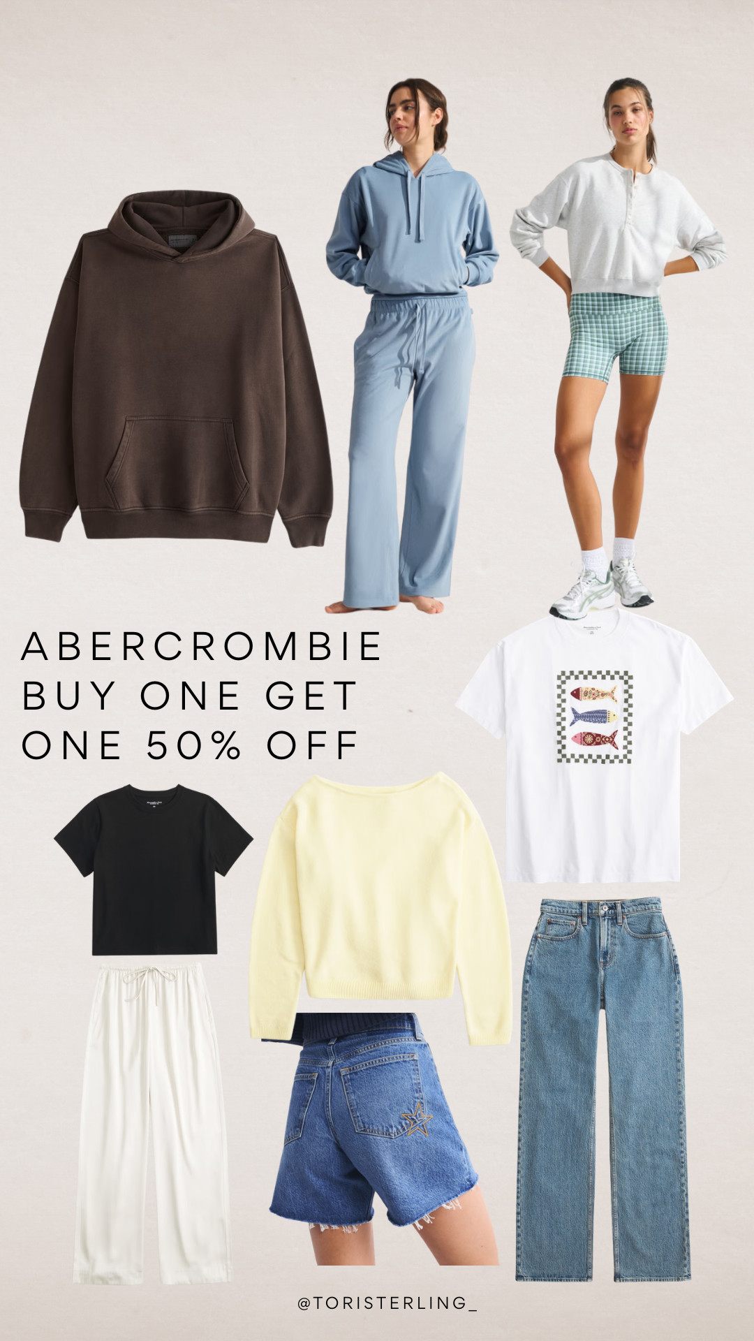 Abercrombie buy one get one 50% off  

 #LTKootd #LTKSeasonal #LTKSaleAlert