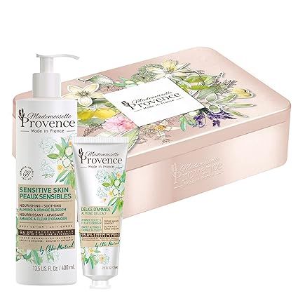 Mademoiselle Provence Deluxe Almond and Orange Blossom Tin Gift Set with Ultra-Nourishing Shea Bu... | Amazon (US)