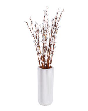 33in Willow Furrow In Vase | TJ Maxx