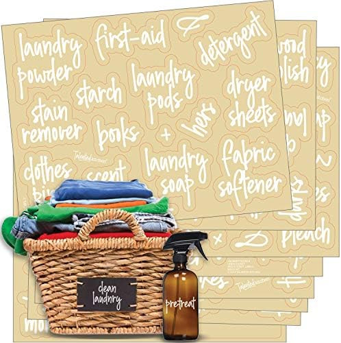 Talented Kitchen 141 Laundry Room & Linens Closet Organization Labels. Script, Preprinted Sticker... | Amazon (US)