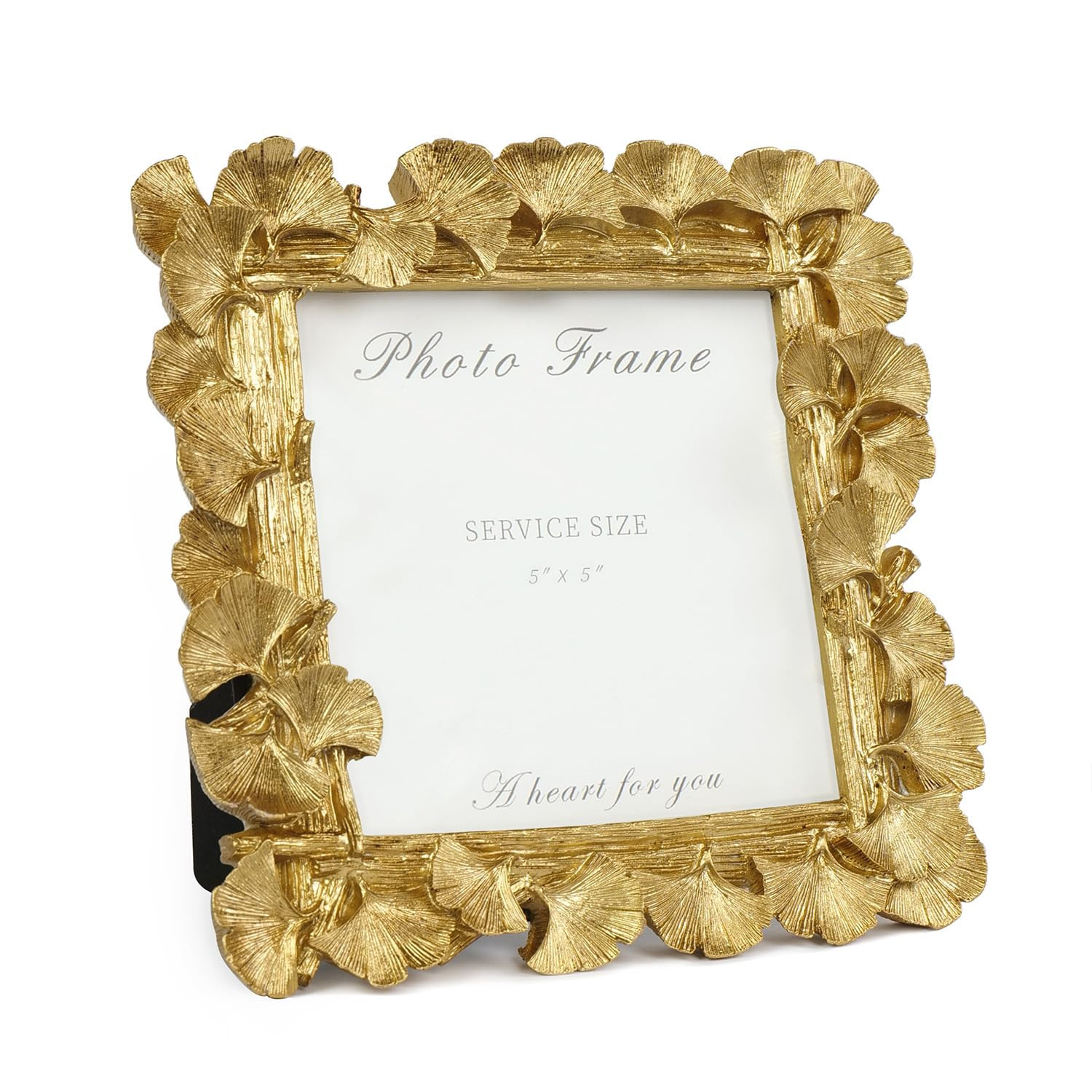 VAN GOGH ART Vintage Gold Picture Frame 5x5 Inch, Gold Ornate Leaf Textured Hand-Crafted Resin wi... | Amazon (US)