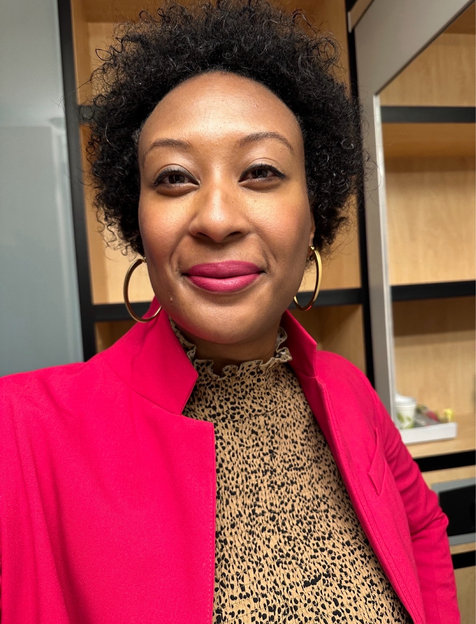 Natural hair | curly hair | anti-frizz | gold hoops | lipstick 

#LTKfindsunder50 #LTKbeauty #LTKover40