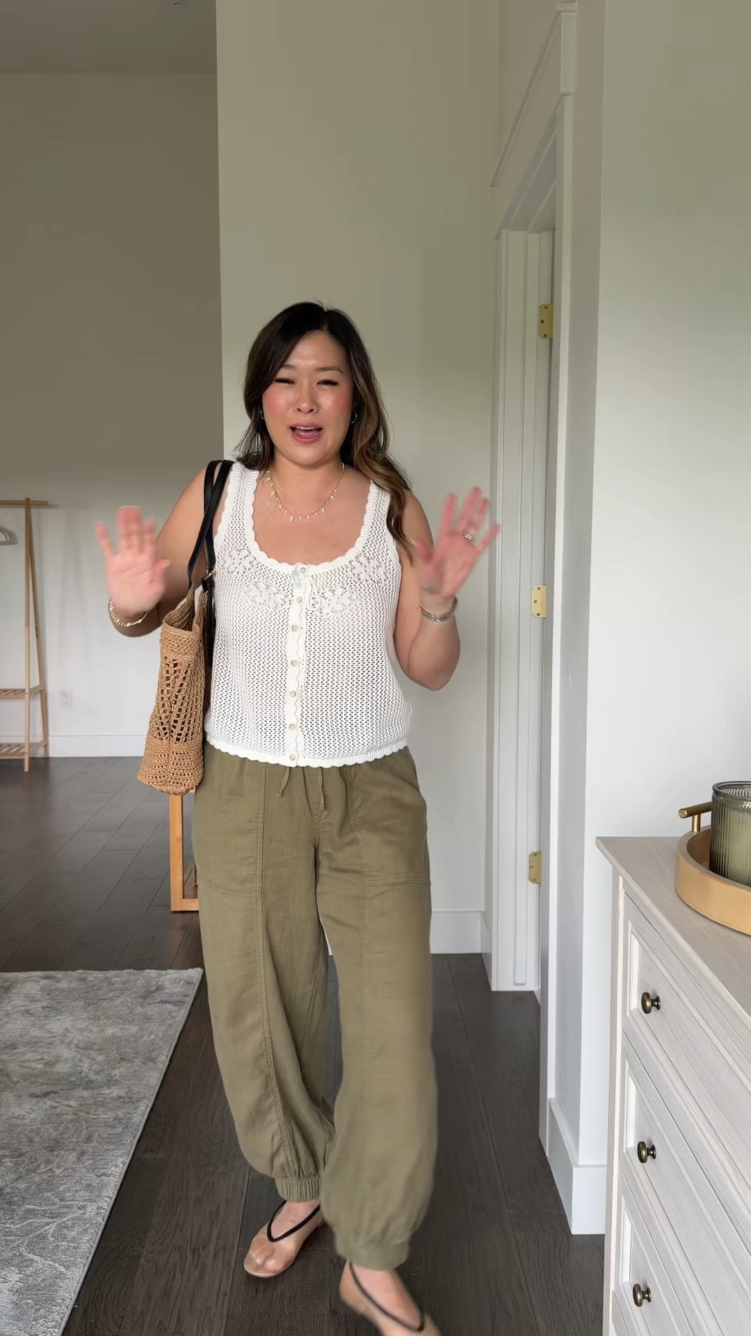 Old Navy Casual Chic Outfit 
Tank: Medium
Pants: Medium 