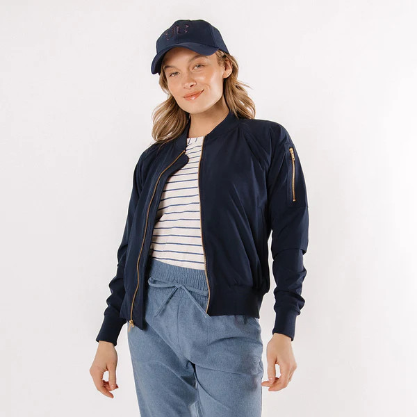 True Blue Bomber Jacket | Albion Fit