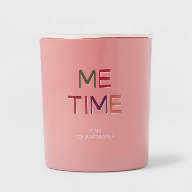 11oz Glass Champagne Candle Light Pink - Opalhouse™ | Target