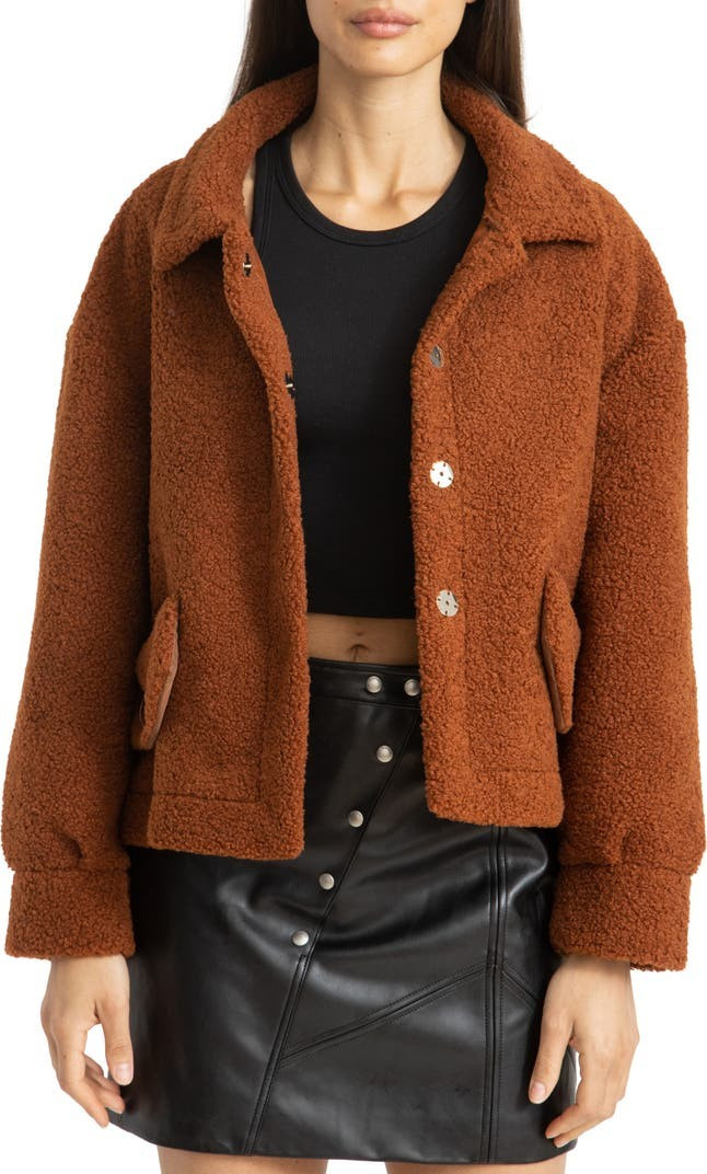 Bonded Faux Shearling Jacket | Nordstrom