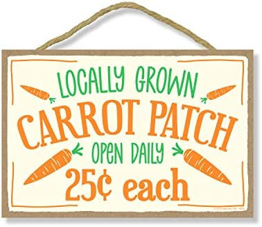 Honey Dew Gifts, Locally Grown Carrot Patch, Easter Decor Signs, Funny Easter Decorations, Spring Wo | Amazon (US)