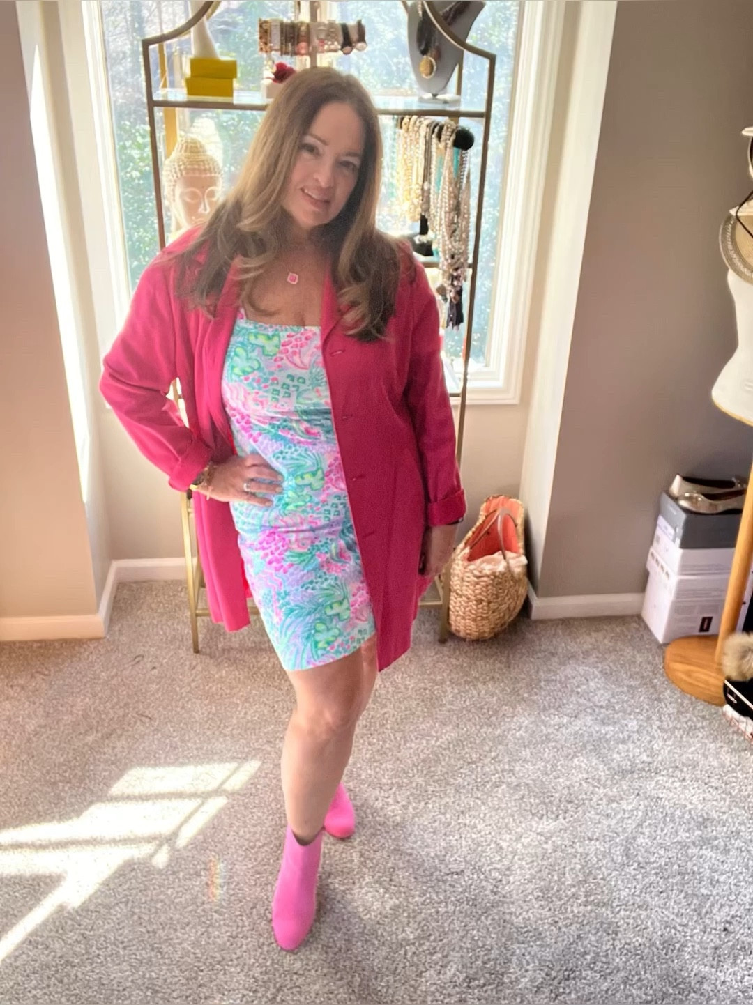 Nothing screams Spring like Lilly prints!
I am looking forward to warmer temperatures and the suede booties and long bright coat are the pert transition pieces to take me into March.. 

For Summer I will add an elevated sneaker or sandal and a denim jacket light wash/white..

#LTKshoecrush #LTKSeasonal #LTKstyletip