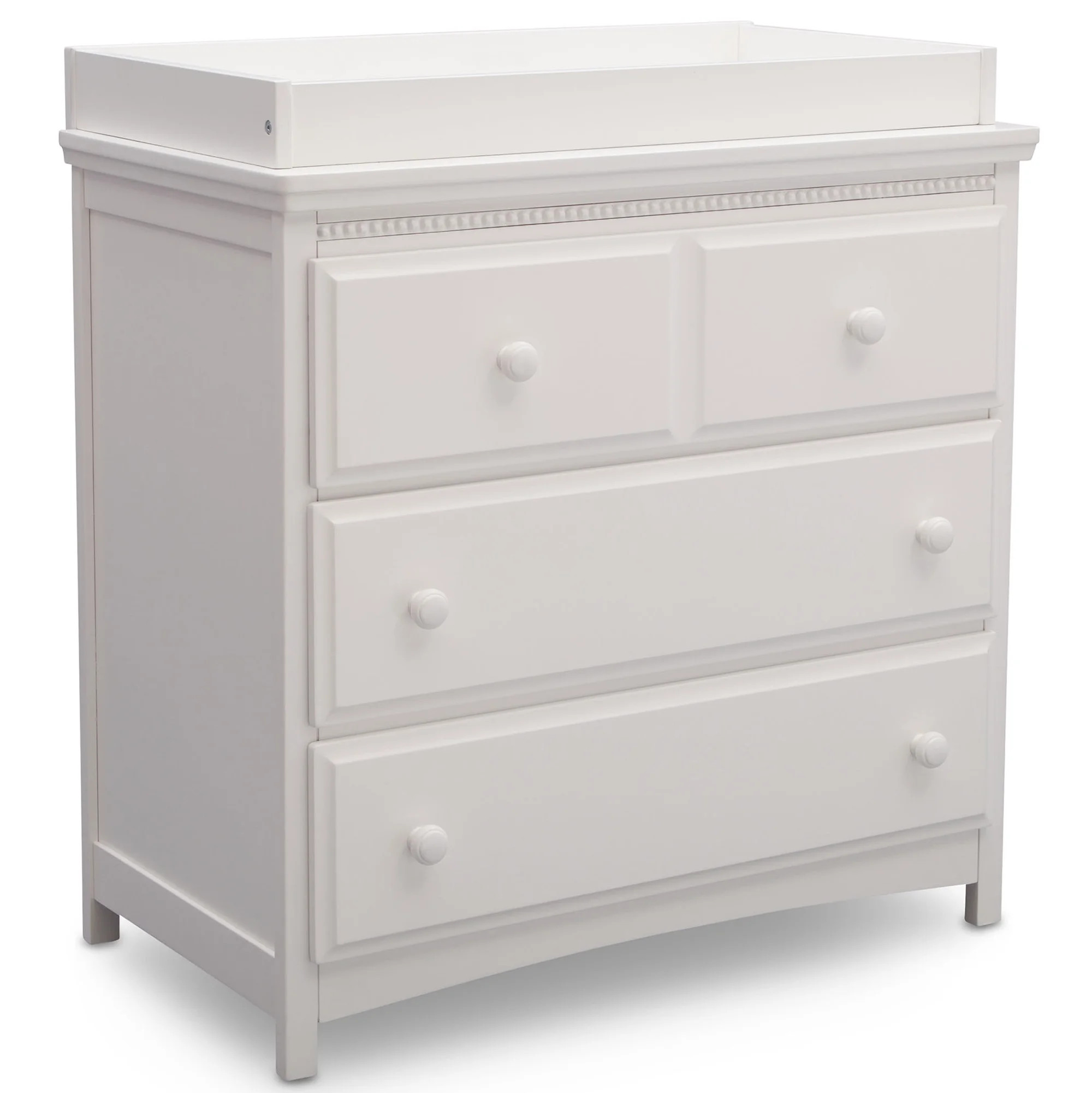 Delta Children Waverly 3 Drawer Dresser with Changing Top, Bianca White | Walmart (US)