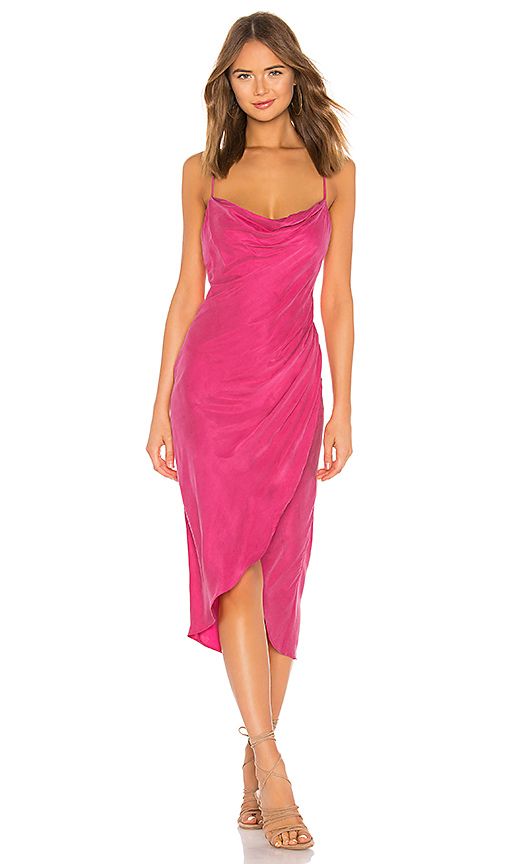 Noah Wrap Dress in Hot Pink | Revolve Clothing (Global)