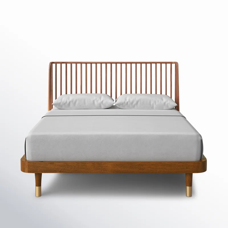 Twedt Solid Wood Panel Bed | Wayfair North America