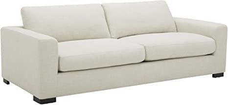 Amazon Brand - Stone & Beam Westview Extra-Deep Down-Filled Sofa Couch, 89"W, Cream | Amazon (US)