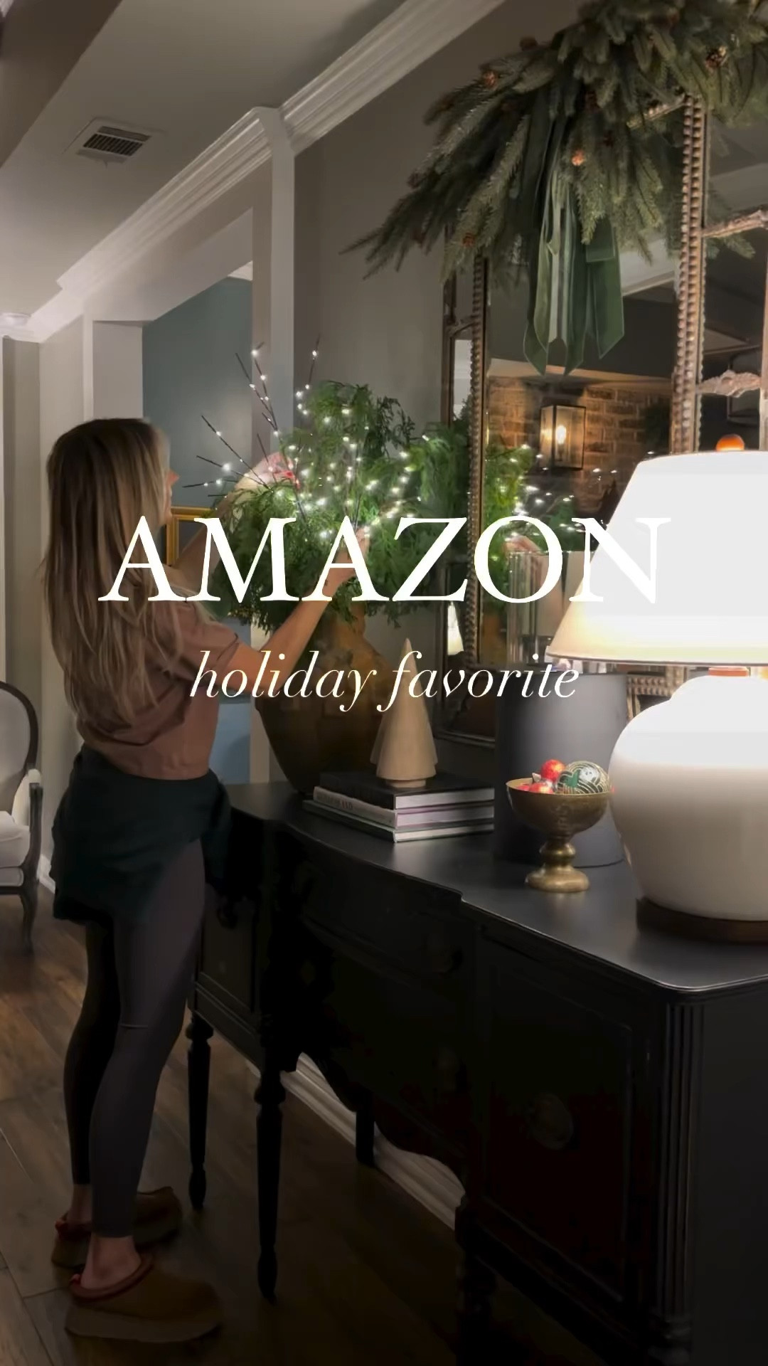 Lighted branches from Amazon! Just what this arrangement needed. ✨ Now this space feels magical. 


#LTKhome #LTKSeasonal #LTKHoliday