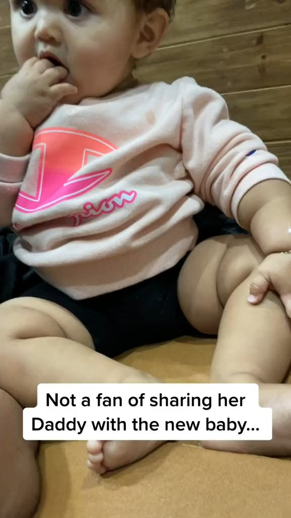 Valentina wasn’t a fan of sharing her Daddy at first…😩😂 

 #LTKmomlife #LTKBaby #LTKKids