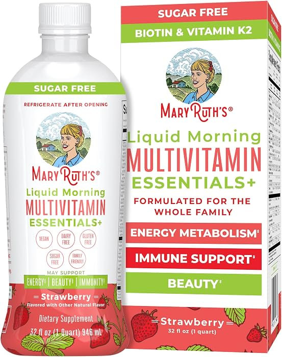 MaryRuth's Liquid Morning Multivitamin Essentials+ | Vitamin A C D E B6 B12 Biotin Zinc | Mens Wo... | Amazon (US)