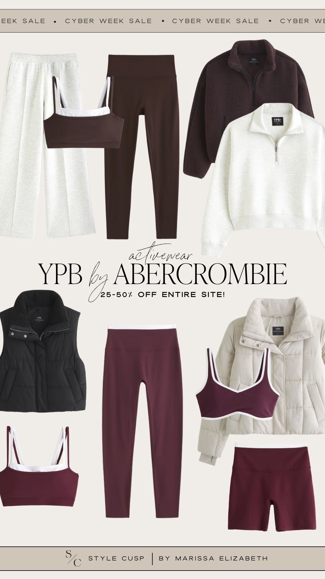 YPB activewear by Abercrombie 20-50% off sale! ✨🤍 activewear sets, workout outfits, gifts for her, puffer vest, puffer jacket.

#LTKGiftGuide #LTKHoliday #LTKCyberWeek