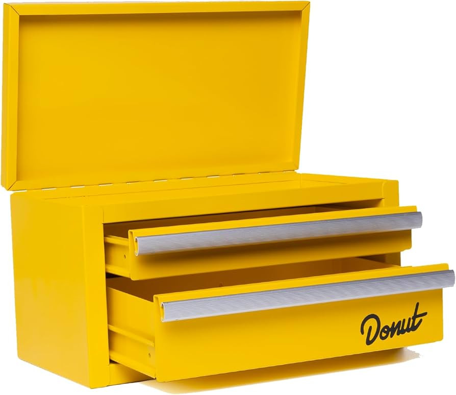 Donut Media Mini Tool Box | Magnetic Catch Drawers; Top Storage; Heavy Duty Powder Coating | Smal... | Amazon (US)