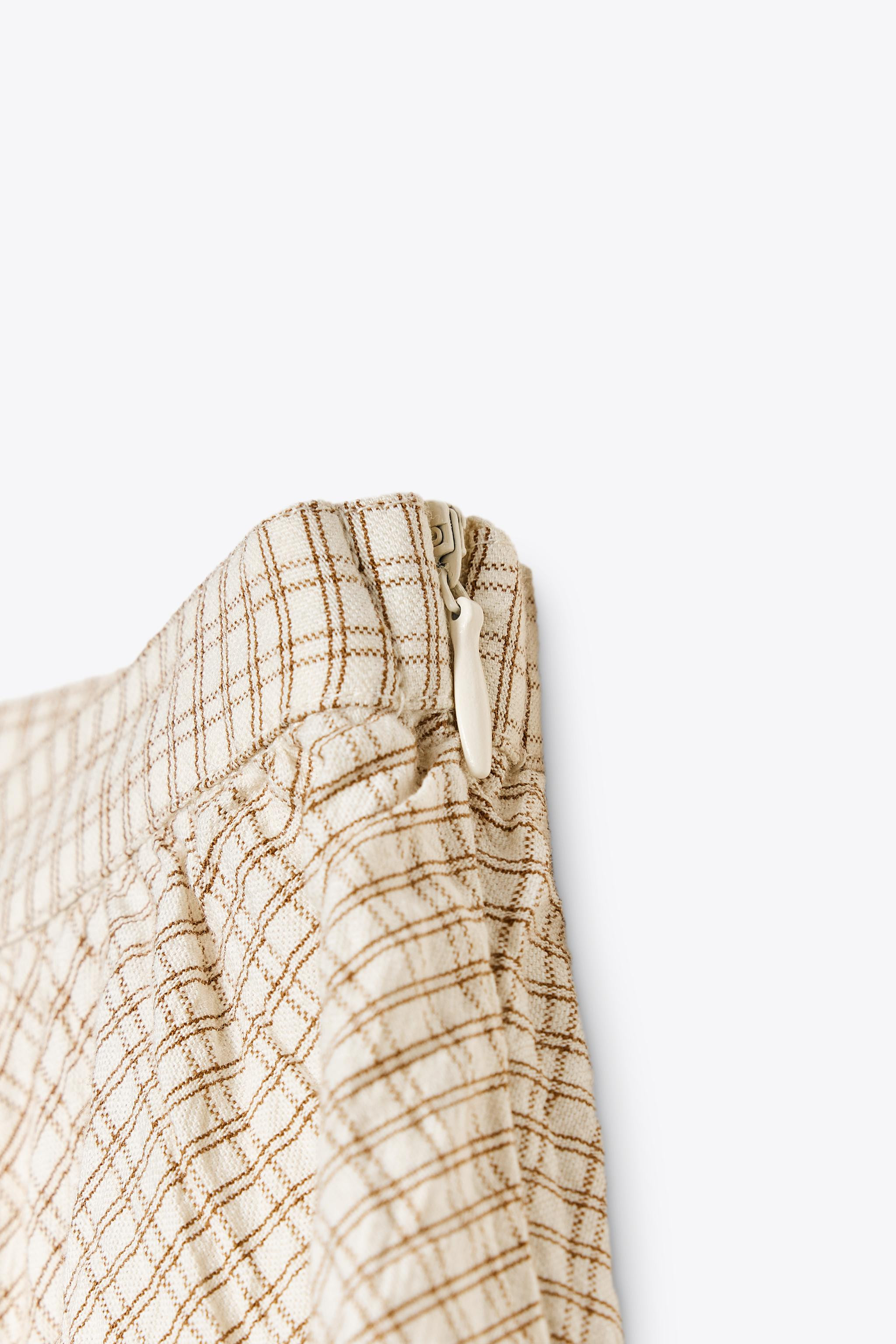 RUFFLED PLAID SKIRT | Zara Canada